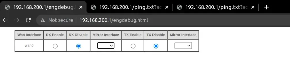 Engineering Debug Interface