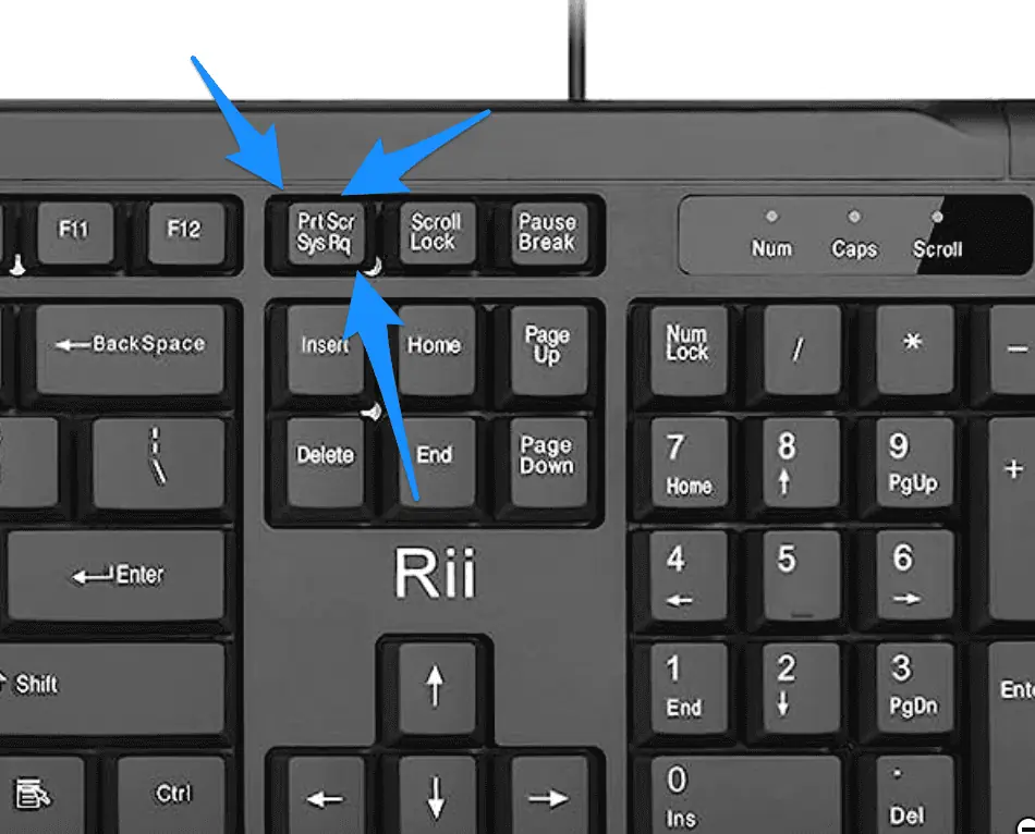 Keyboard SysRq Keys Highlighted