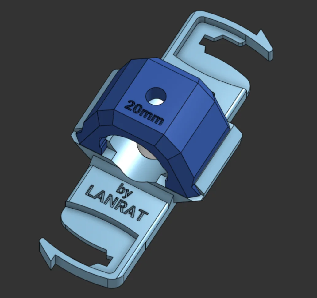 Aruba 2xx/3xx mount CAD render