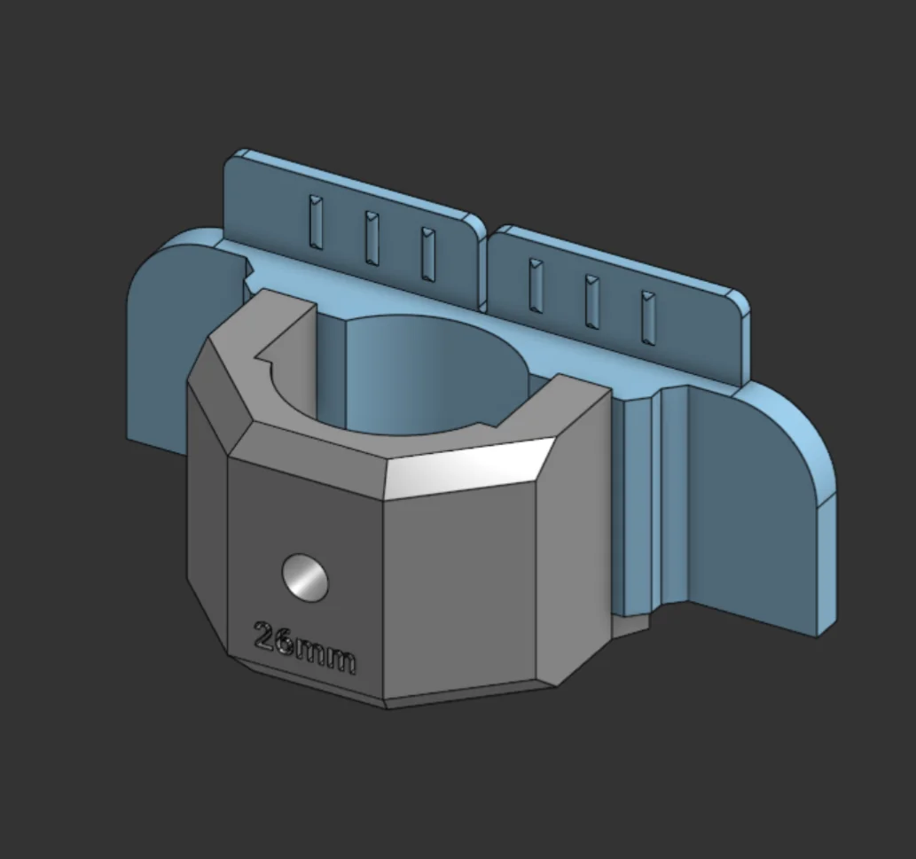 Ubiquiti Lite Switch mount CAD render