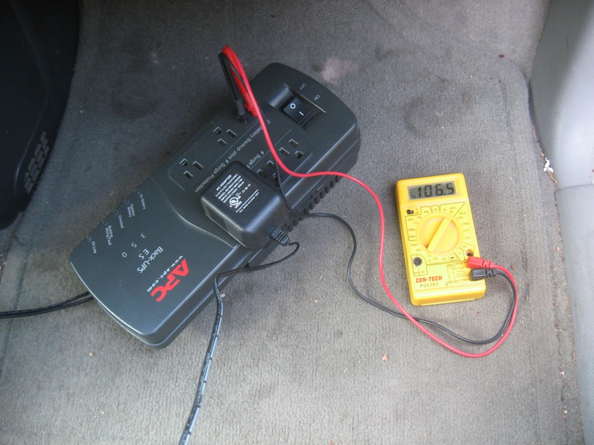Testing inverter with meter