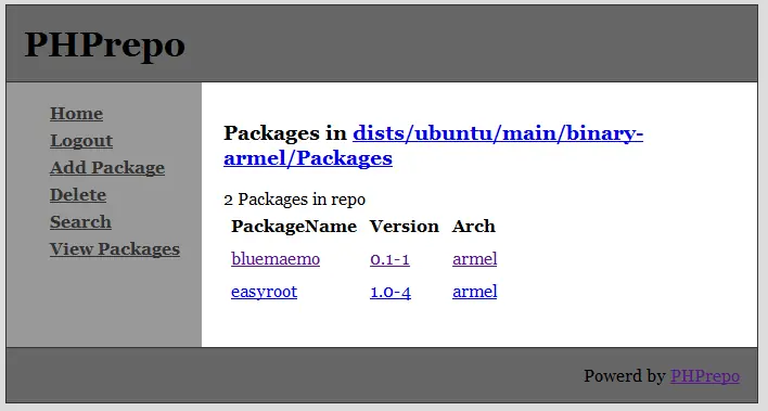 PHPRepo repository detail