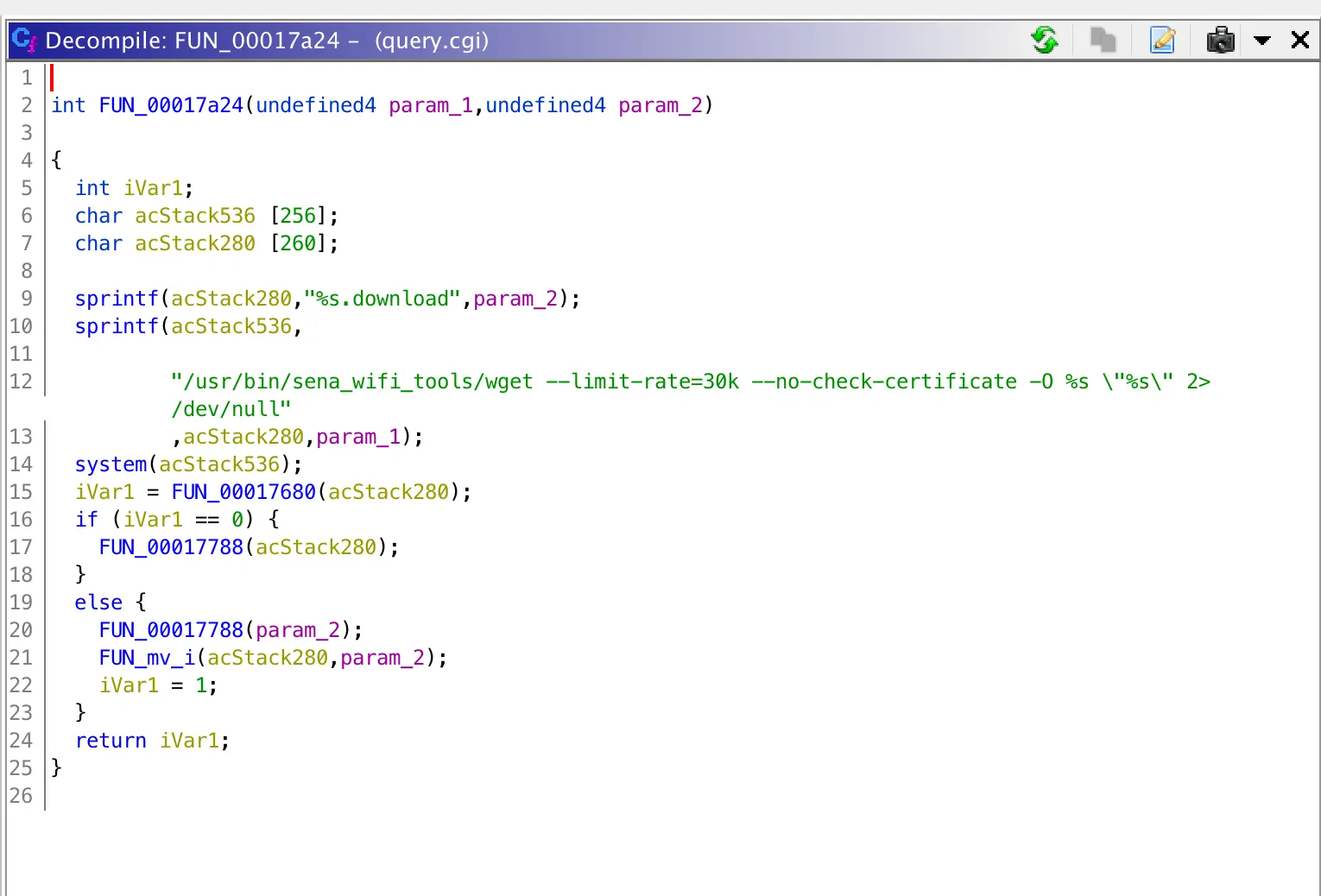 wget system() call