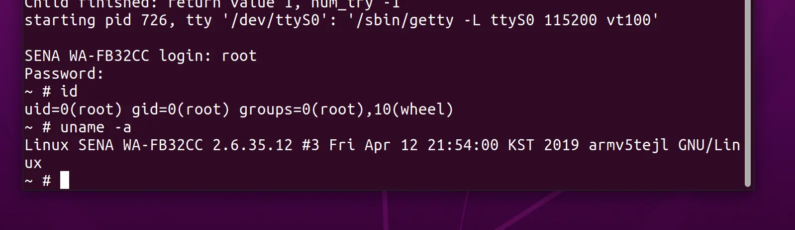 Root shell on Sena WiFi Adapter