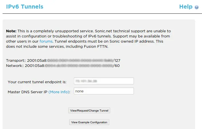 sonic ipv6 setup