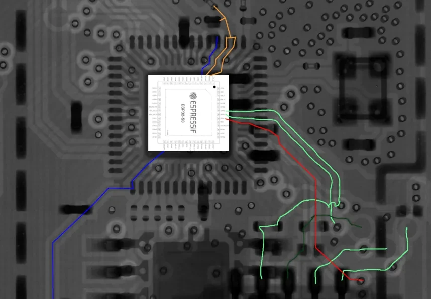Bambu P1S PCB trace analysis