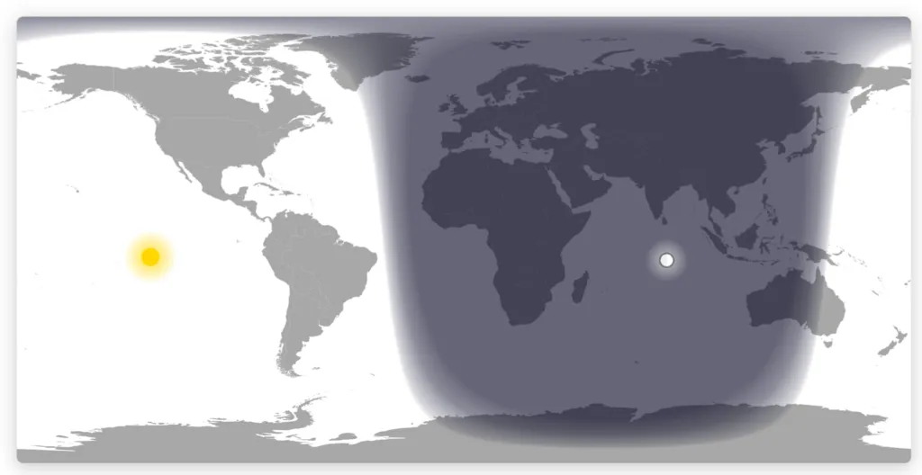 Day Night Map visualization