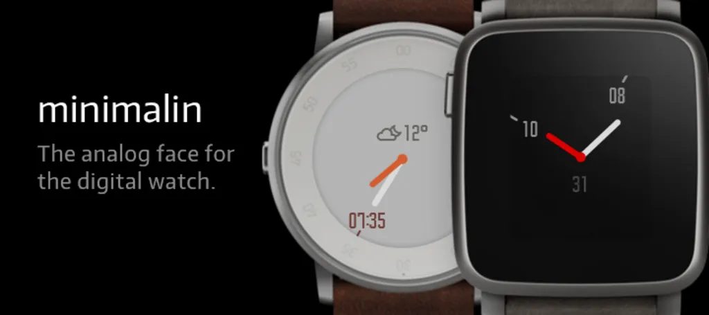 Minimalin Reborn watchface for Pebble